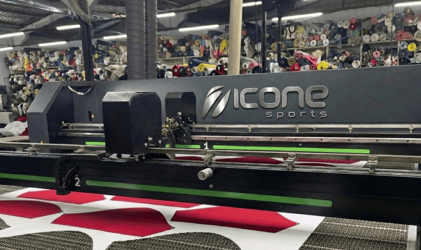 Corte computadorizado de precisão milimétrica para uniformes esportivos - Icone Sports